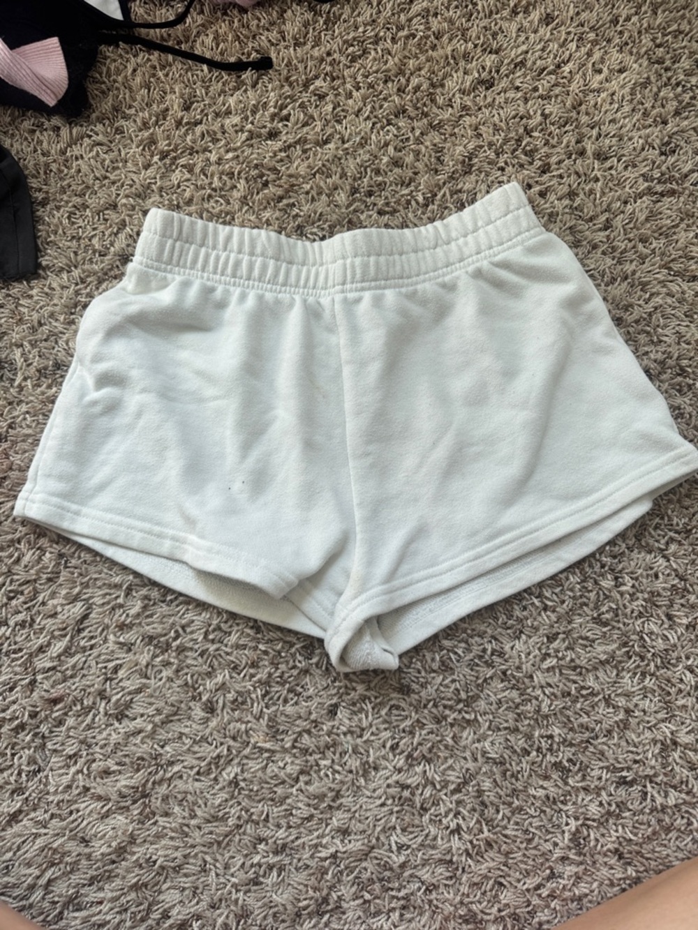 Classic White Women's Knit Lounge Shorts